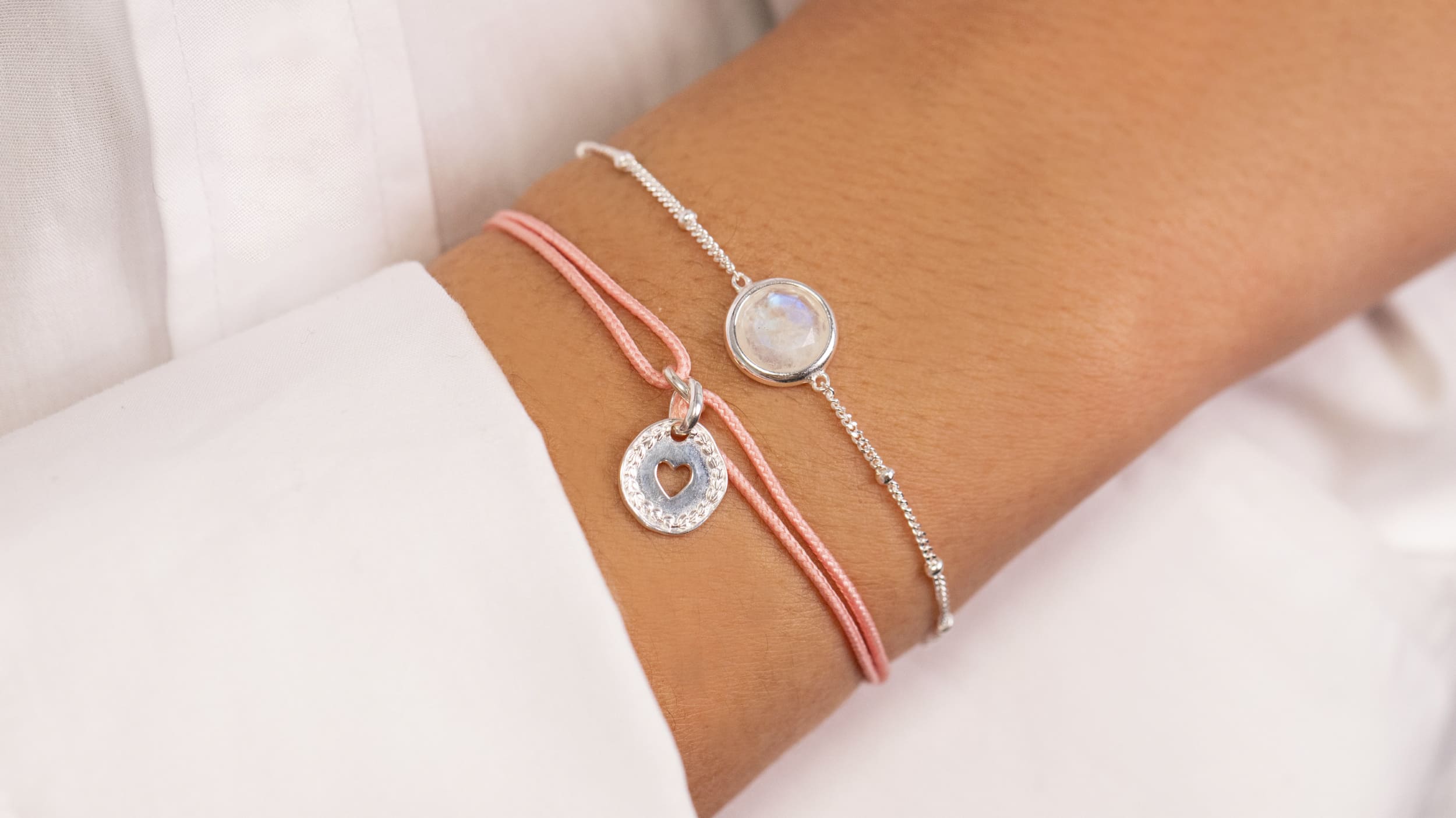 Sterling silver bracelets set