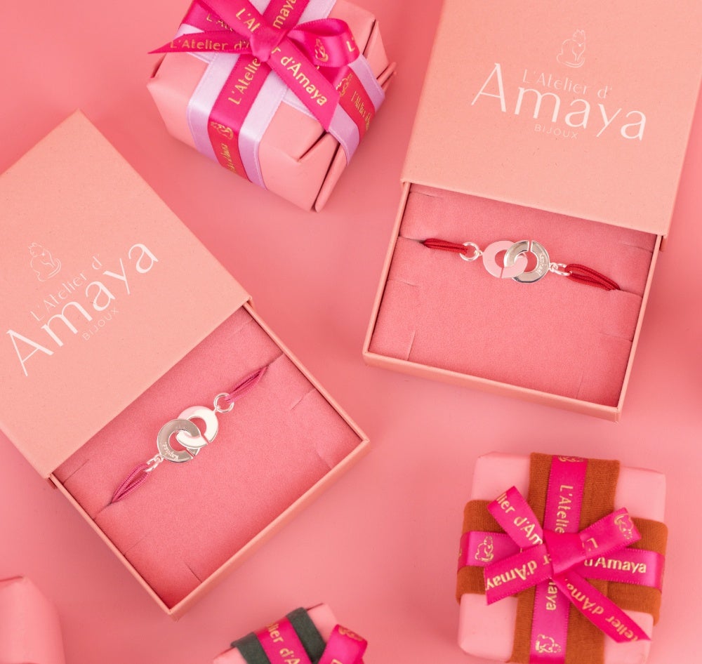 couple bracelets chritsmas 2024 l'atelier d'amaya