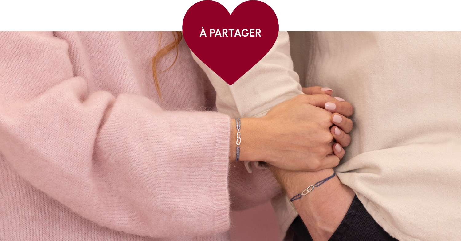 Bracelets couple Saint-Valentin L'Atelier d'Amaya