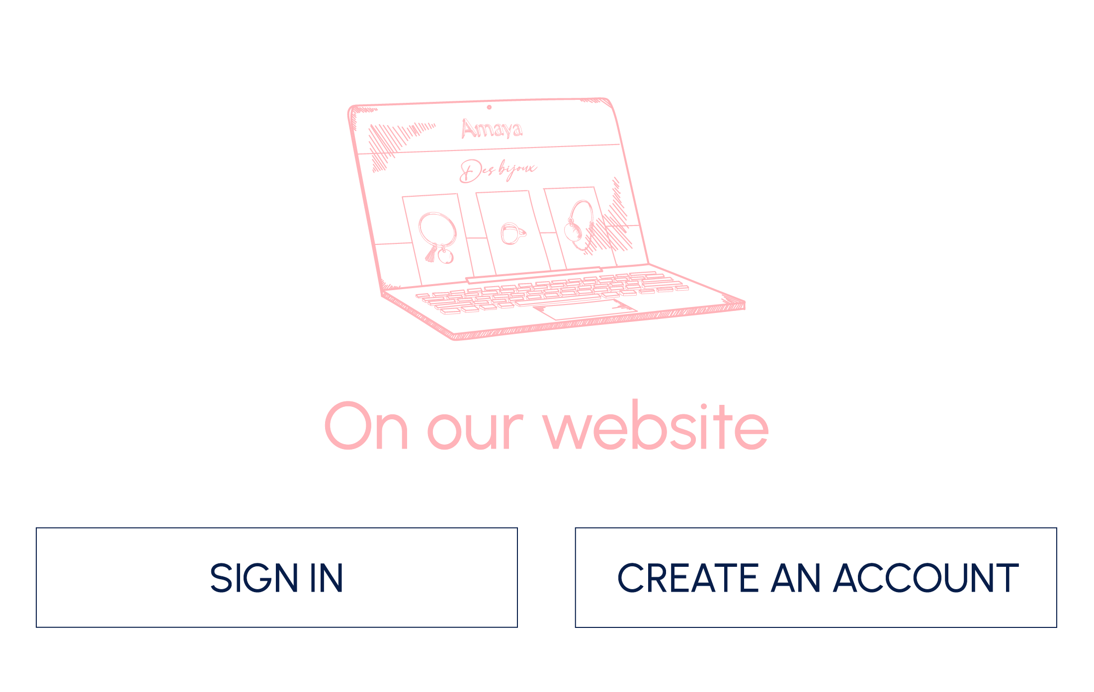 Create an account on our website