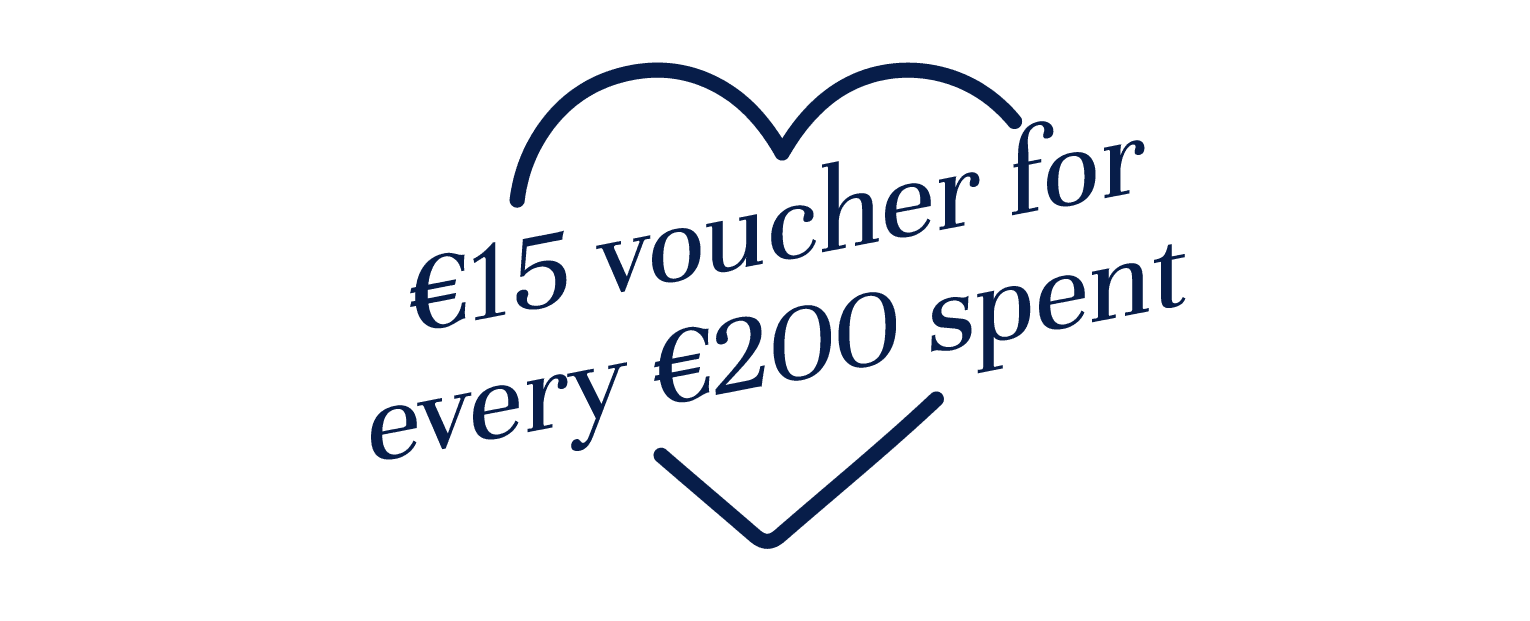 €15 voucher for every €200 spent